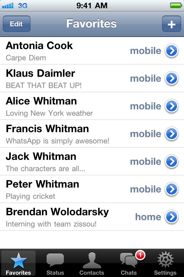 iPhone Screenshot 1